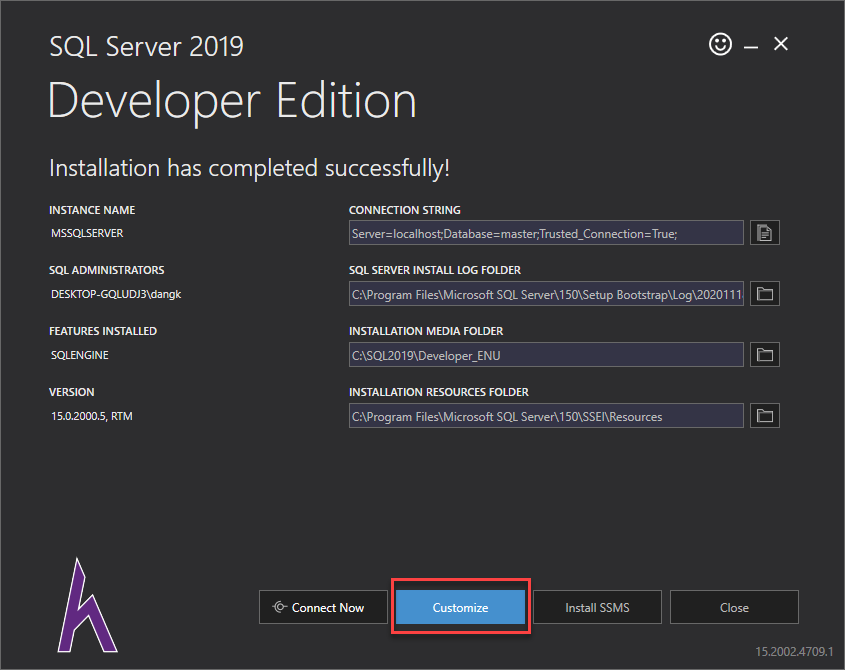 C i t sql server 2019 how kteam